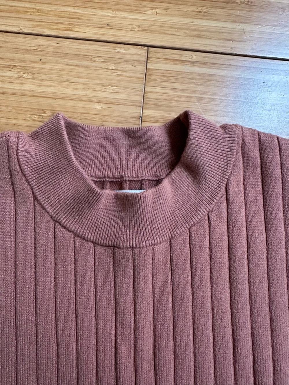 Abercrombie & Fitch Ribbed Knit 2 Piece Lounge Set XS Mauve Brown - Picture 5 of 16